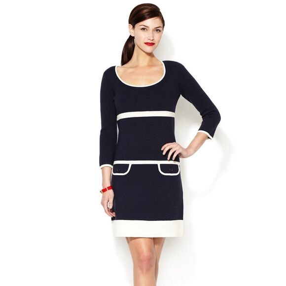 Kate Spade Navy and White Dress - Picture 1 of 8